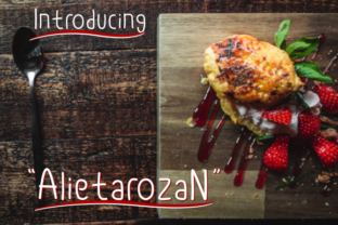 Alietarozan Font for Editorial Design