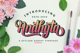 Andhyta: Bold Handwritten Font