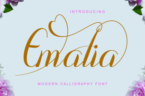 Emalia Font: Romantic Script for Crafters