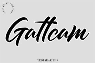 Gattcam Font: Bold & Cool for Creative Campaigns