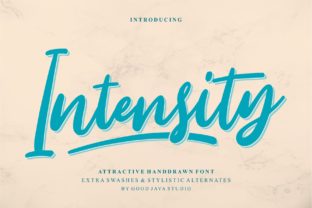 Intensity Font: Bold Handwritten Style for Creative Makers