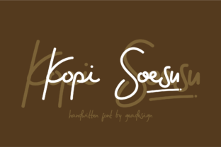 Kopi Soesu: A Font for Creative Projects