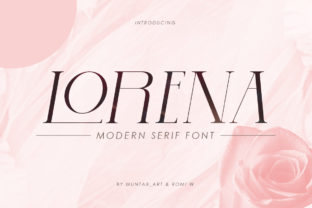 Lorena: A Modern Serif Typeface for Editorial Campaigns