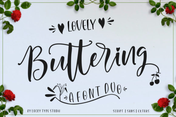 Lovely Buttering Font for Creative Projects