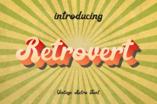 Retrovert Font: Vintage Style for Crafters