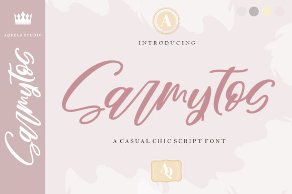 Sarmytos: A Modern Script Font for Editorial Design