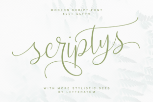 Scriptys: A Handwritten Font for Elegant Design