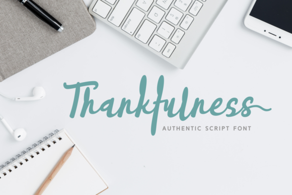 Thankfulness Font for Web Design