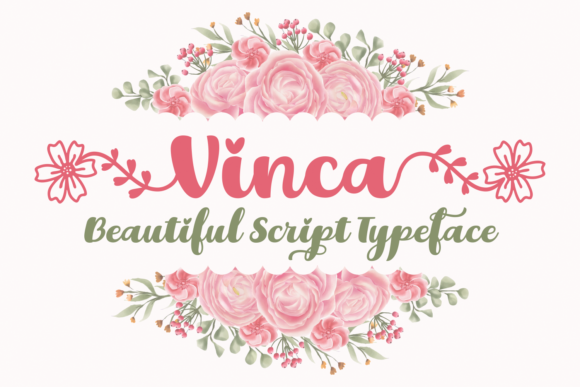Vinca Font: Romantic Script for Creative Projects